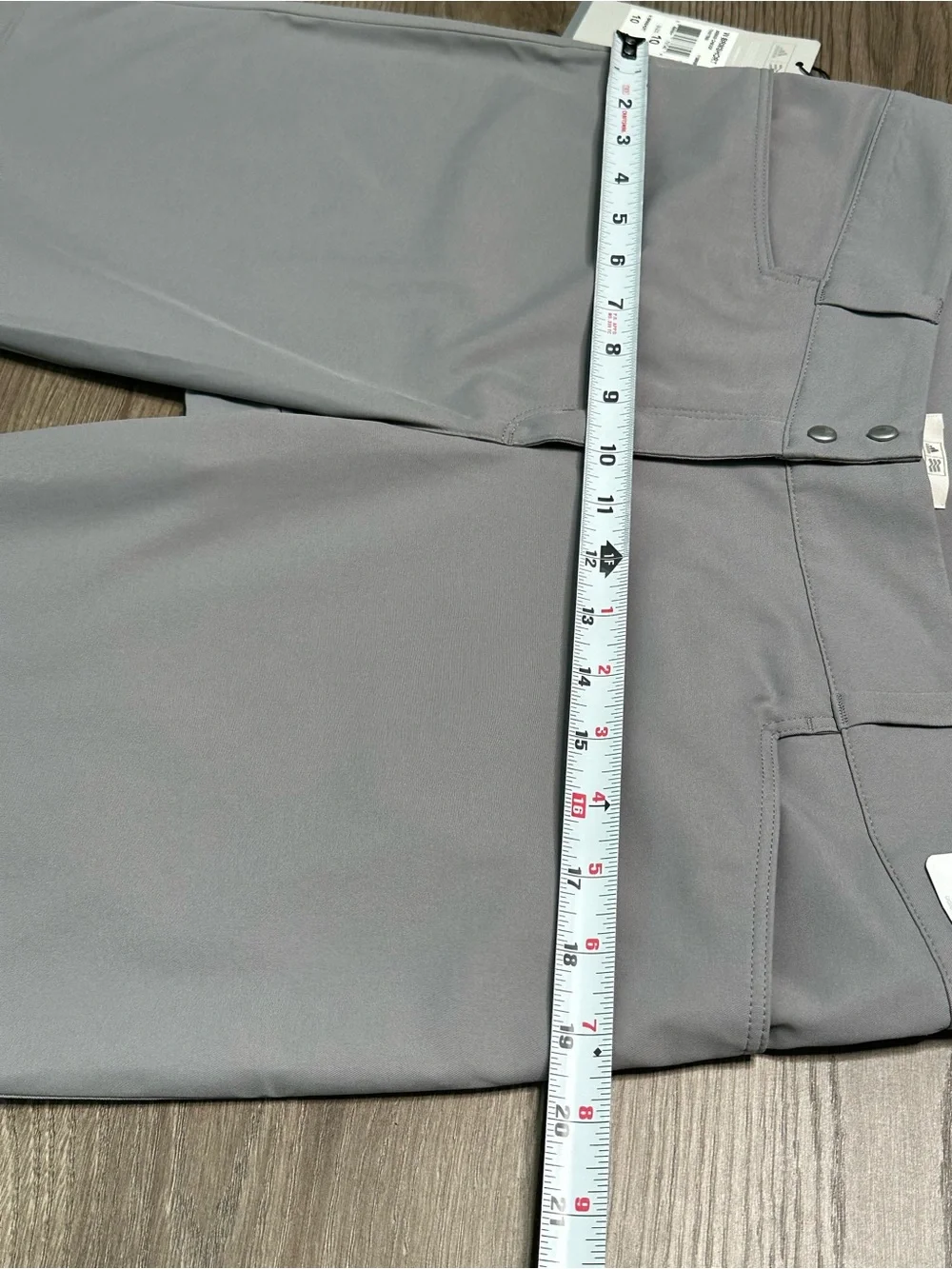 Adidas Mid Rise Bermuda Stretch Golf Shorts Gray Size 10